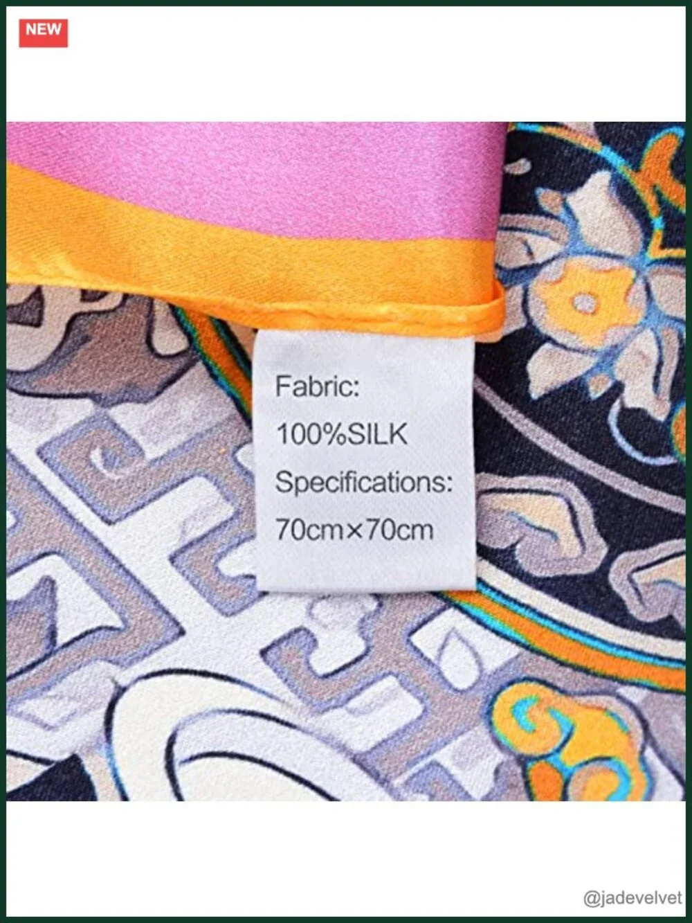 100% Silk Head Scarf - 27